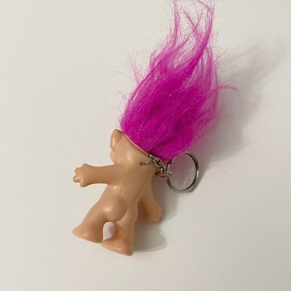 Vintage Troll Doll Keychain Made in Korea Collectible Toy - Picture 4 of 16